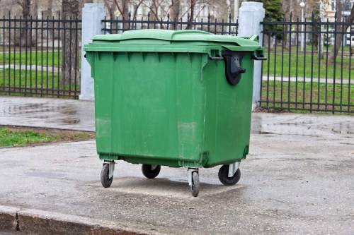 Business professionals managing waste in Plumstead office