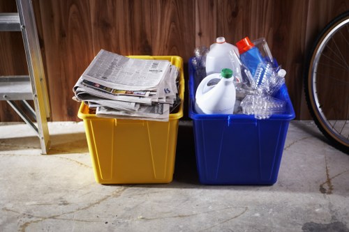 Professional waste removal service in action